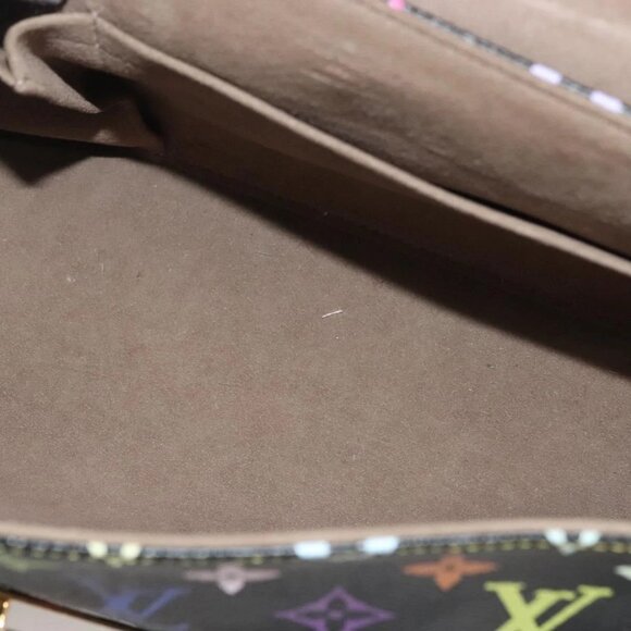 LOUIS VUITTON Monogram Multicolor Beverly MM Bag Black M40204 LV Auth 133184 - Picture 10 of 16